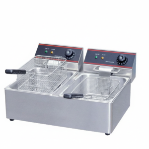 Electric Basket Chips Fryer with Double Tank - 10L