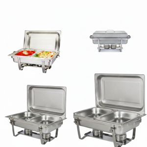 Stainless Steel 11 Liter Dual Tray Chafing Dish