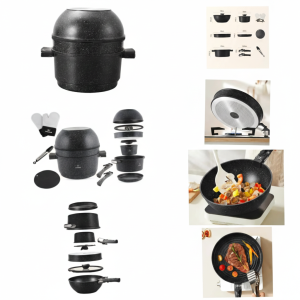 New Universal Nonstick Cookware Set Pots and Pans Set Aluminum